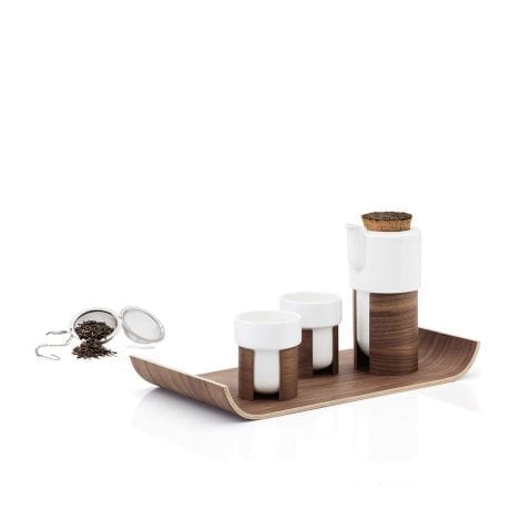 Керамический чайный набор с подносом Tonfisk WARM